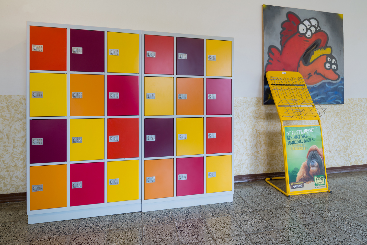 Das Schließfach von astradirect, in der Staatlichen Regelschule in Nöbdenitz. Fotos von Stefan Laus